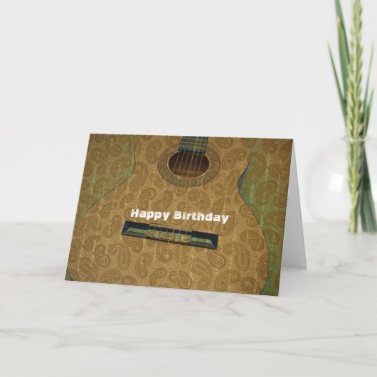 Carte Guitare de Paisley (Devant)