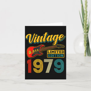 Carte Guitare édition limitée vintage 1979 année de nais