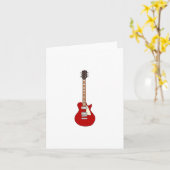 Carte Guitare électrique (Fleur jaune)