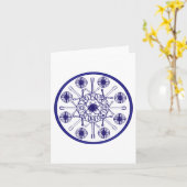 Carte Guitare Mandala (Fleur jaune)