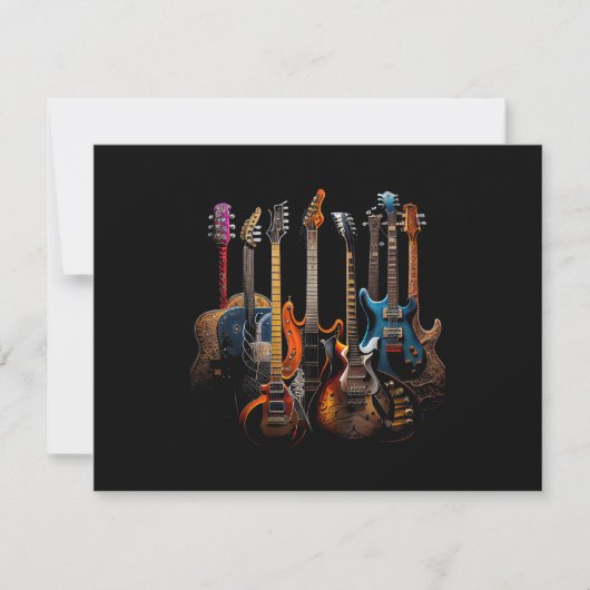 Carte Guitares le cadeau des guitaristes (Devant)
