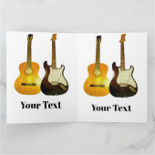 Carte guitares pour les mélomanes (Intérieur)