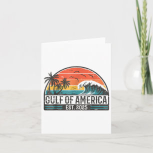 Carte Gulf Of Us America Est 2025 Retro Vintage Beach _7
