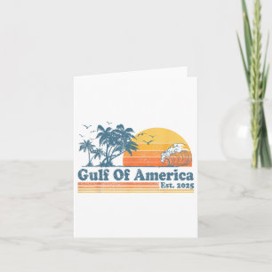 Carte Gulf Of Us America Est 2025 Retro Vintage Beach Me