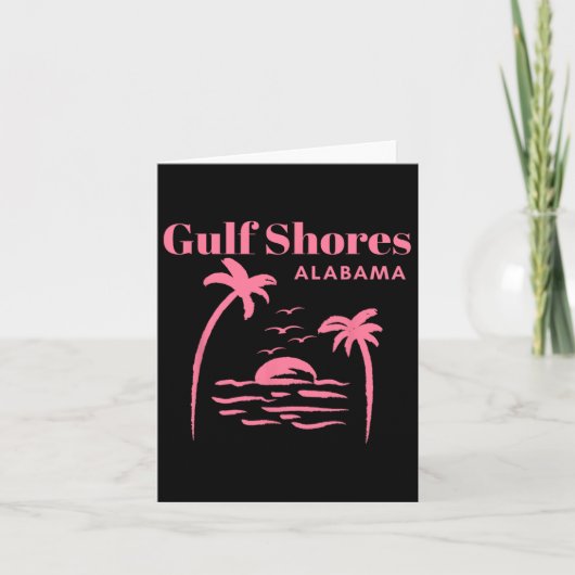 Carte Gulf Shores Alabama Filles de vacances (Devant)