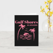 Carte Gulf Shores Alabama Filles de vacances (Fleur jaune)