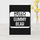 Carte Gummy Bear Costume Funny Easy Last Minute Hallowee (Fleur jaune)