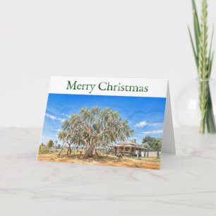 Carte Gumtree de Noël australien avec boules