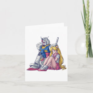 Carte Gundam Et Lune Un Crosssover Magique Méca