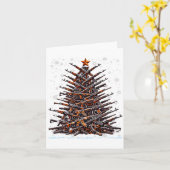 Carte Guns Christmas Tree Funny Men Xmas 2024 For Gun Lo (Fleur jaune)