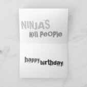 Carte Guns don't kill people, NINJAS kill people (Intérieur)