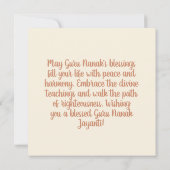 Carte Guru Nanak (Dos)