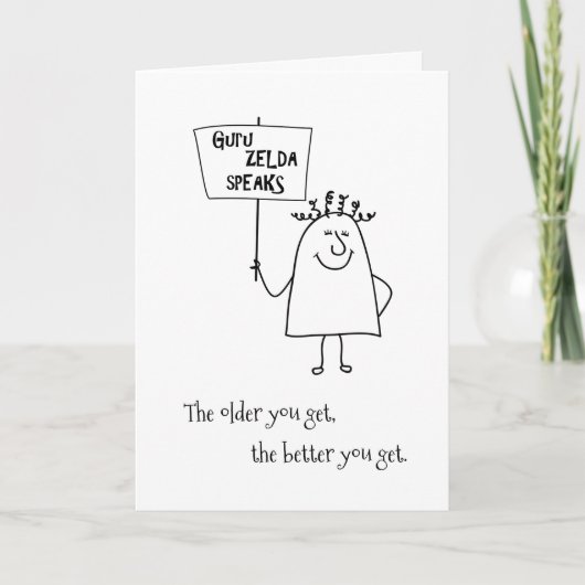 Carte Guru Zelda Ajouter Nom Age Bunch of Birthday Greet (Devant)