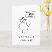 Carte Guru Zelda Ajouter un nom Anniversaire Bonheur Sal (Fleur jaune)