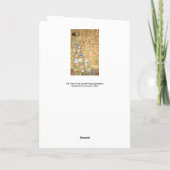 Carte Gustav Klimt - Attente, Stoclet Frieze (Dos)