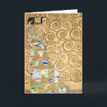Carte Gustav Klimt - Attente, Stoclet Frieze<br><div class="desc">L'Arbre de Vie,  Frise Stoclet,  Attente - Gustav Klimt,  Carton,  1909</div>
