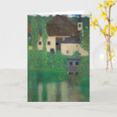 Carte Gustav Klimt - Château aquatique (Fleur jaune)
