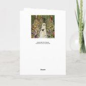 Carte Gustav Klimt - Chemin du jardin avec poulets (Dos)
