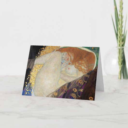 Carte Gustav Klimt - Danae (Devant)