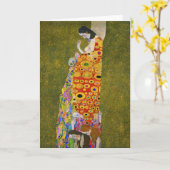 Carte Gustav Klimt - Hope II (Fleur jaune)