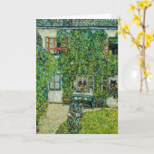 Carte Gustav Klimt - La Maison de Guardaboschi (Fleur jaune)