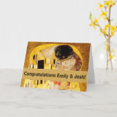 Carte Gustav Klimt La Peinture Classique Du Kiss (Fleur jaune)