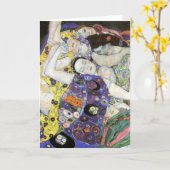 Carte Gustav Klimt ~ La Vierge (Fleur jaune)