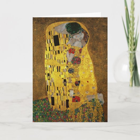 Carte Gustav Klimt Le Baiser (Devant)