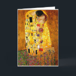 Carte Gustav Klimt, Le Baiser,<br><div class="desc">The Kiss,  1907 par Gustav Klimt,  Fine Art</div>
