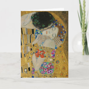 Carte Gustav Klimt Le Baiser Peinture Classique