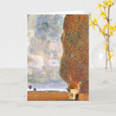 Carte Gustav Klimt - Le grand peuplier (Fleur jaune)