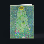 Carte Gustav Klimt - Le tournesol<br><div class="desc">Le tournesol - Gustav Klimt,  Huile sur toile,  1907</div>
