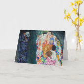 Carte Gustav Klimt - Mort et vie (Fleur jaune)