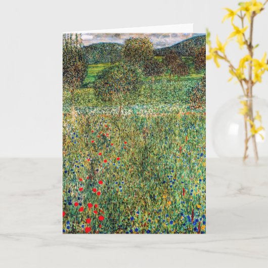 Carte Gustav Klimt - Orchard (Fleur jaune)