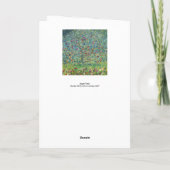 Carte Gustav Klimt - Pommier (Dos)