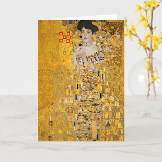 Carte Gustav Klimt - Portrait d'Adele Bloch-Bauer I (Fleur jaune)