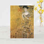 Carte Gustav Klimt - Portrait du bloc Adele Bauer (Fleur jaune)