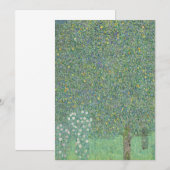 Carte Gustav Klimt - Rosiers sous les arbres (Devant / Derrière)