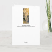 Carte Gustav Klimt - Serpents d'eau I (Dos)