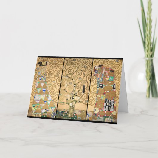 Carte Gustav Klimt - Stoclet Frieze Arbre de vie (Devant)