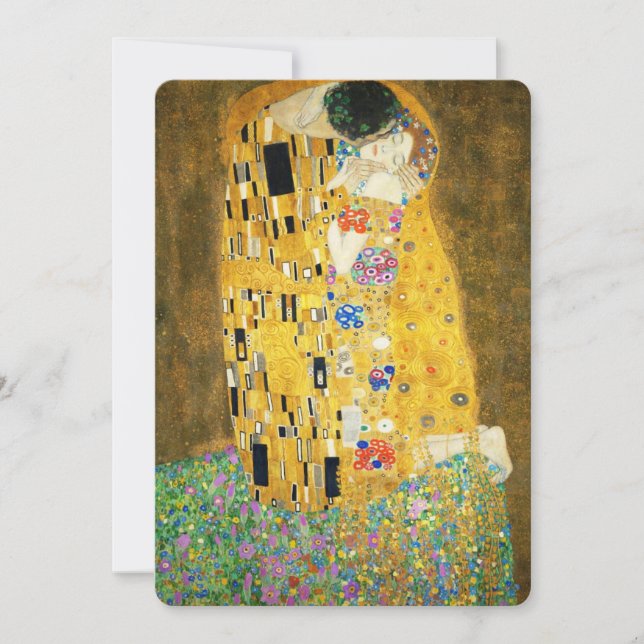 Carte Gustav Klimt The Kiss Vintage (Devant)