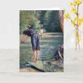 Carte Gustave Caillebotte - Baigneurs, rive de l'Yerres (Fleur jaune)