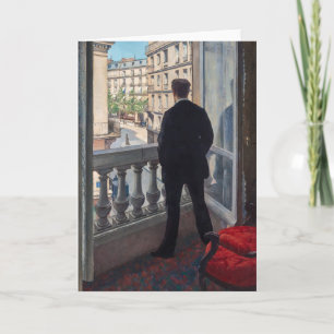 Carte Gustave Caillebotte - Jeune Homme à sa Fenêtre