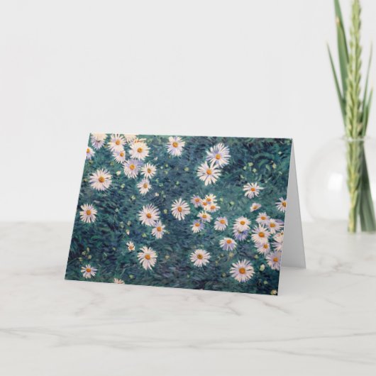 Carte Gustave Caillebotte - Lit de marguerites, détails (Devant)