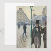 Carte Gustave Caillebotte - Paris Street ; Rainy Day (Devant / Derrière)