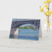 Carte Gustave Caillebotte - Pont à Argenteuil & Seine (Fleur jaune)