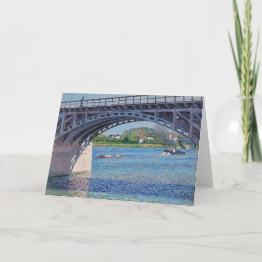 Carte Gustave Caillebotte - Pont à Argenteuil & Seine (Devant)