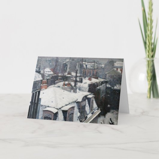 Carte Gustave Caillebotte - Toits sous la neige (Devant)