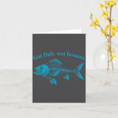 Carte Gut Fish Not Houses, Coastal Conservation Ocean Lo (Fleur jaune)