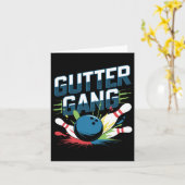 Carte Gutter Gang Shirt Funny Bowling Shirts Gutter Bowl (Fleur jaune)